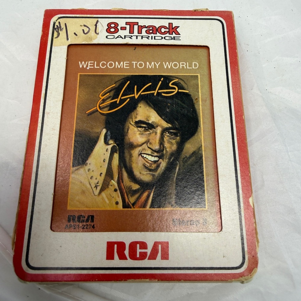 Elvis Presley Welcome To My World 8-Track Tape RCA APS1-2274 Vintage 1977